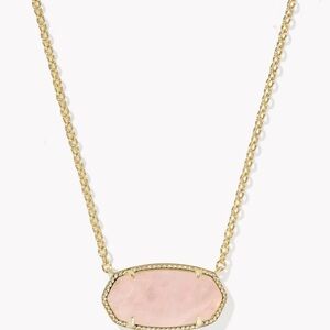 Kendra Scott Elisa Gold Necklace with Pink Pendant